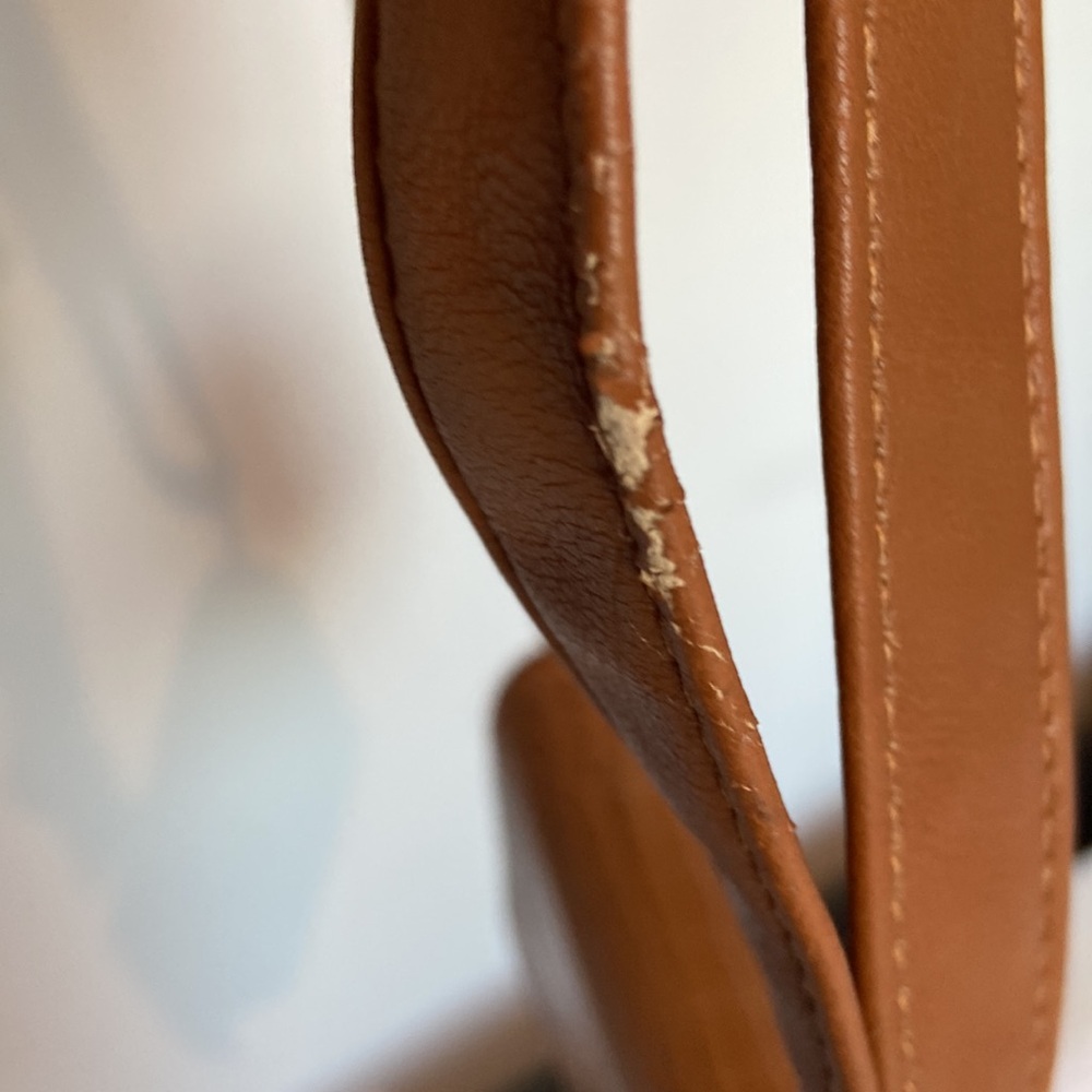 bebe Croc Embossed Crossbody Bag Camel Brown Logo Y2K Shoulder Purse - Picture 5 of 15